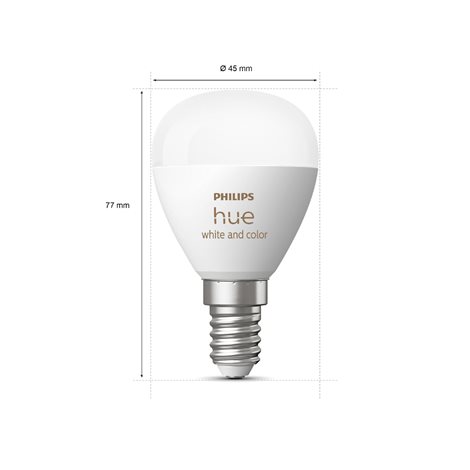 HUE SET 2x WACA LED Luster žárovka E14 5,1W 470lm K IP20, stmívatelné 4