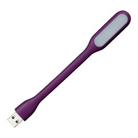 USB lampička LED 1,2W 50lm 5V IP20, fialová