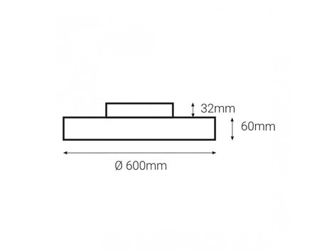 LED2 1110531D RINGO 60 P, W DIM 54W 3000K 8