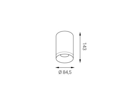 LED2 1150431 TUBUS A, W 9W 3000K 7