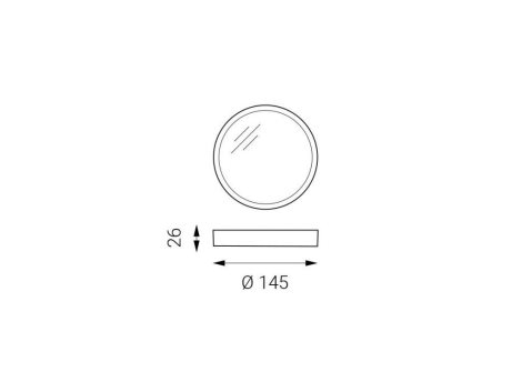 LED2 1183131 SLIM-R ON, S 10W 3000K 5