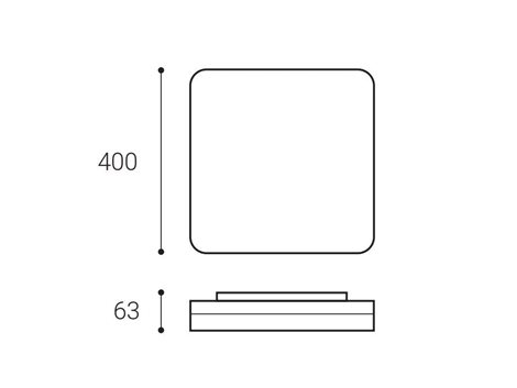 LED2 1230951 SQUARE II 40 30W 3000K/3500K/4000K 8