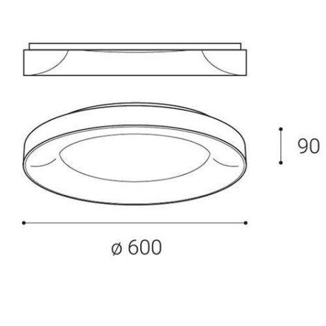 LED2 1270253DT BELLA 60, B TRIAC DIM 50W 2CCT 3000K/4000K 4