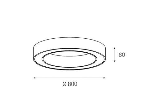 LED2 1270653D SATURN 80, B DIM 80W 2CCT 3000K/4000K 6
