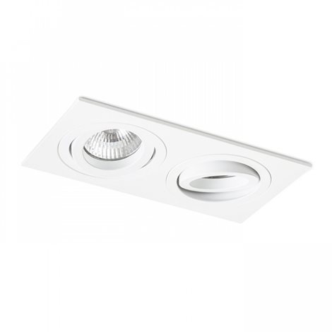 R12713 PASADENA GU10 SQ II zápustná bílá 230V GU10 2x50W 2
