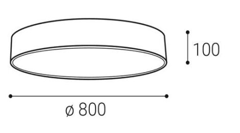 LED2 1271453DT MONO 80, B TRIAC DIM 100W 2CCT 3000K/4000K 4