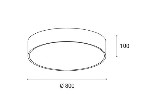 LED2 1271453D MONO 80, B DIM 100W 2CCT 3000K/4000K 4