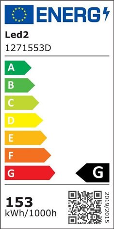 LED2 1271553D MONO 100, B DALI/PUSH DIM 153W 2CCT 3000K/4000K 6