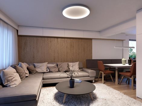 Stropní svítidlo BELLA SLIM 48 B 38W 2CCT, 3000/4000K, 480mm, IP20 4
