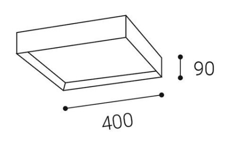 LED2 1272253 MILO 40, B 30W 2CCT 3000K/4000K 5