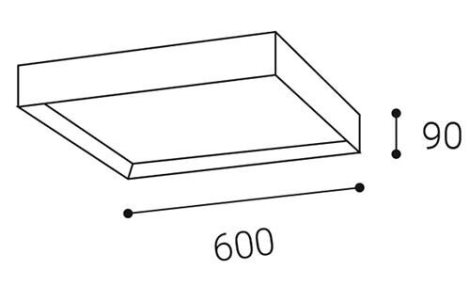 LED2 1272353D MILO 60, B DIM 30W 2CCT 3000K/4000K 5