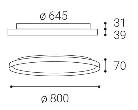 LED2 1275053ZBTW MOON 80, B ZIGBEE TW 88W 2CCT 3000K/4000K 5