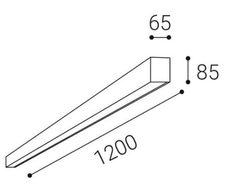 LED2 1314253D LINO II 120 P, B PRISMA 32W DALI/PUSH DIM 3CCT 3000K/3500/4000K 4