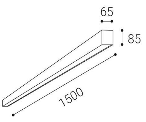 LED2 1314351 LINO II 150 P, W PRISMA 37-49W 3CCT 3000K/3500/4000K 3