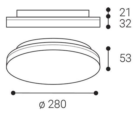 LED2 1430251 ROUND III 28 23W 3000K/3500K/4000K 3