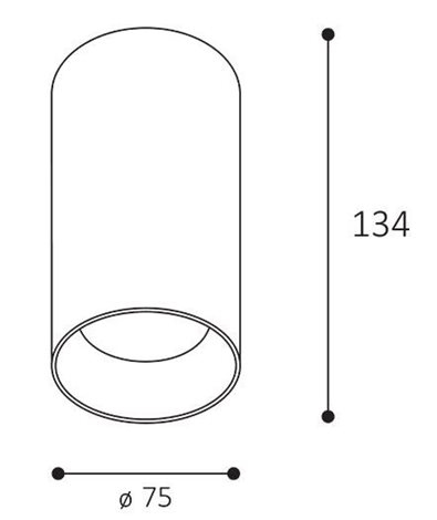LED2 1480531 TINY II L, W 8W 3000K 6