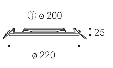 LED2 2182631 SLIM-R, L 20W 3000K 5