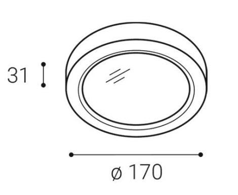 LED2 2190531 EASY-R ON, M 12W 3000K 6