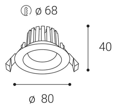 LED2 2231533 MAX 1, B 8W 3000K 3