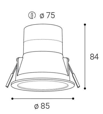 LED2 2236653DT ZERO II M, B TRIAC DIM 6W 3000K/3500K/4000K 5