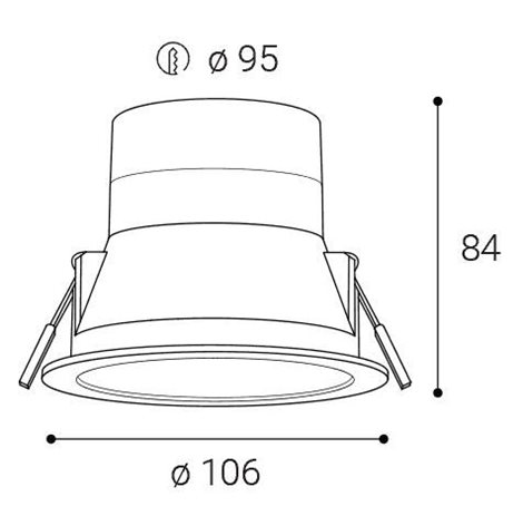 LED2 2236753DT ZERO II XL, B TRIAC DIM 8W 3000K/3500K/4000K 4