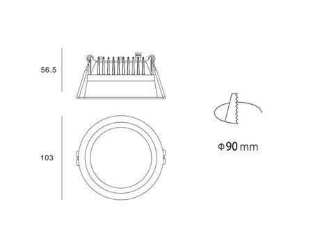 LED2 2250433 ZETA XS, B 8-10W 3000K 6
