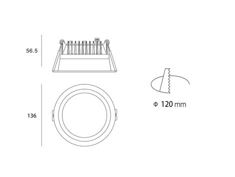 LED2 2250843 ZETA S, B 15W 4000K 6