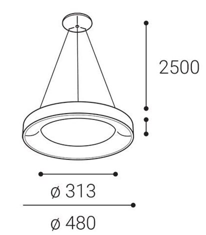 BELLA 48 P-Z, B 40W 2CCT 3000K/4000K 4