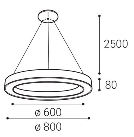 LED2 3270853 SATURN 80 P-Z, B 80W 2CCT 3000K/4000K 5