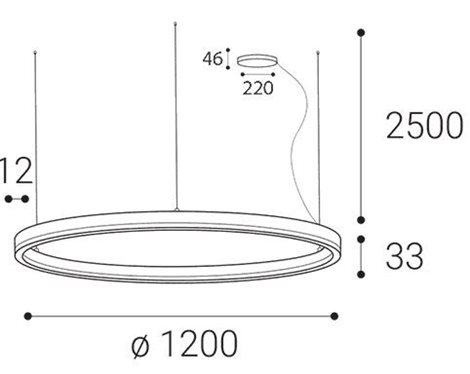 LED2 3273553DT CIRCLE 120 P-Z, B TRIAC DIM 100W 3000K/4000K 5