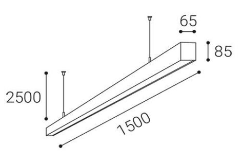 LED2 3314351 LINO II 150 P-Z, W PRISMA 37-49W 3CCT 3000K/3500/4000K 4