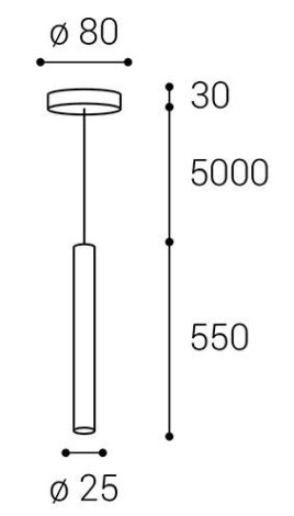 LED2 3490933 MIKY SLIM 55 Z, B 3W 3000K 3