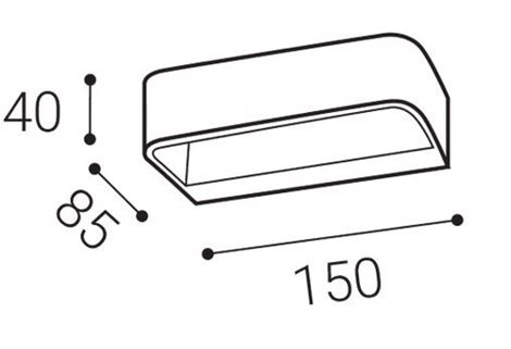 LED2 4100231 WALL R 6W 3000K nástěnné bílé 6