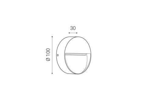 LED2 5130434 STEP ON R, A 3W IP54 3000K 4