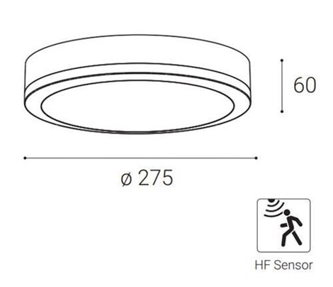 LED2 5233953 KERY, B HF 18W 3CCT 3000K/4000K/5700K 4