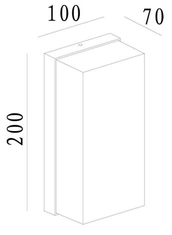 Deko-Light venkovní nástěnné svítidlo Grumium hranaté 100-240V 11W, 3000K, 730lm, I 4