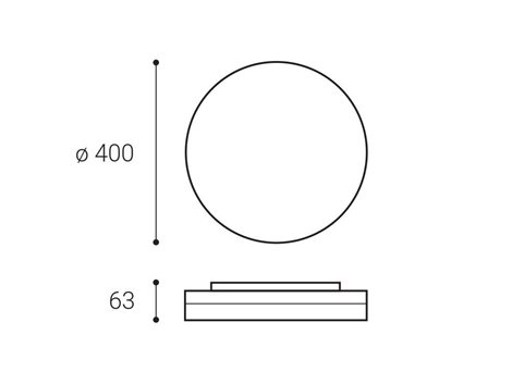 LED2 1230651 ROUND II 40 30W 3CCT 3000lm 3000K/4000K/5700K 2