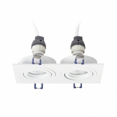 R12713 PASADENA GU10 SQ II zápustná bílá 230V GU10 2x50W 7