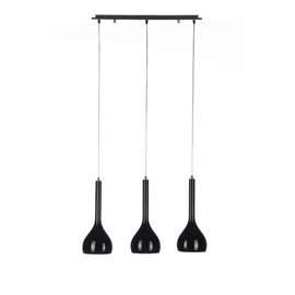 SOUL závěsné svítidlo 3x E27 60W bez zdroje 70cm IP20, černé