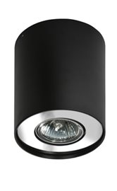 NEOS stropní bodové svítidlo 1x GU10 50W bez zdroje  IP20, černá/chrom