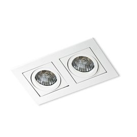 PACO podhledové svítidlo 2x GU10 50W bez zdroje 17,5cm IP20, bílé