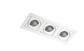 PACO podhledové svítidlo 3x GU10 50W bez zdroje 25,5cm IP20, bílé