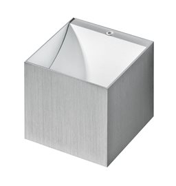 MARS nástěnné svítidlo 1x G9 40W bez zdroje 10cm hranaté IP20, hliníkové