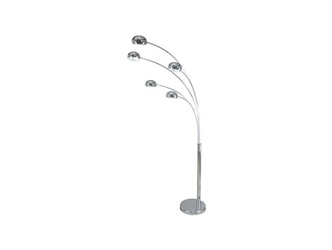 PALP stojací lampa 5x E14 40W bez zdroje 210cm IP20, chromové 2