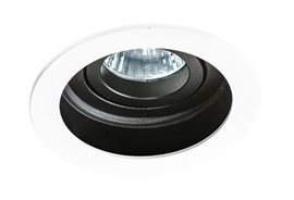 IBIZA podhledové svítidlo 1x GU10 50W bez zdroje 10,5cm kulaté IP20, bílo-černé
