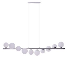 Sybilla 10 závěsné svítidlo 10x G9 6W bez zdroje 120cm IP20, chromové
