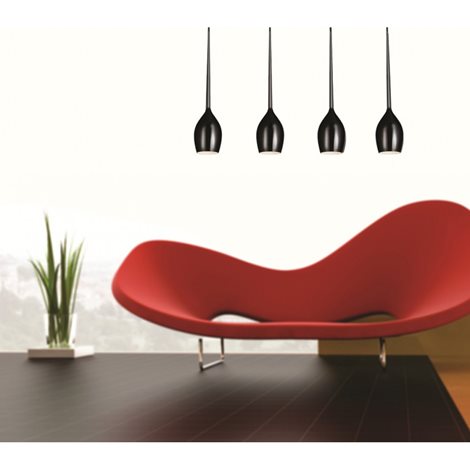 Izza 3 závěsné svítidlo 3x E14 50W bez zdroje 78cm IP20,  černá 3