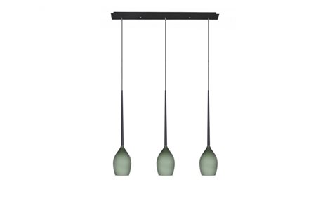 Izza 3 závěsné svítidlo 3x E14 50W bez zdroje 78cm IP20,  olivová/černá 1