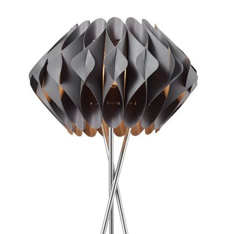Ruben stojací lampa 1x E27 60W bez zdroje 50cm IP20, šedé 2