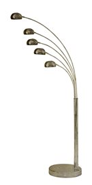 Palp stojací lampa 5x E14 40W bez zdroje 210cm IP20, bronzová patina